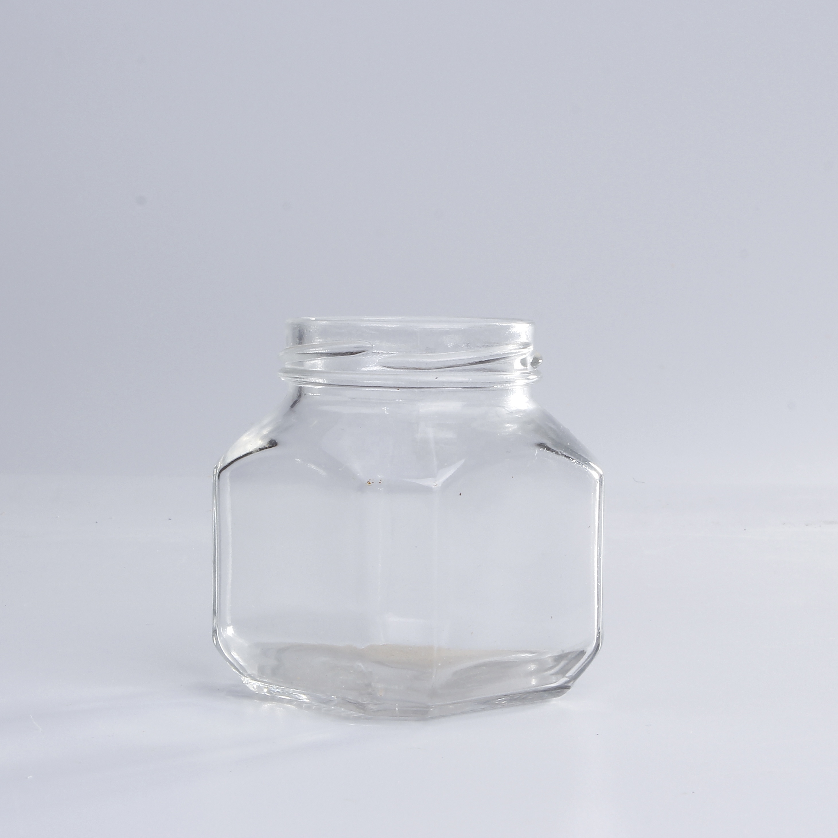 Unique food storage 314ml square glass honey canning jars wholesale with metal airtight lid for jam sauce packaging