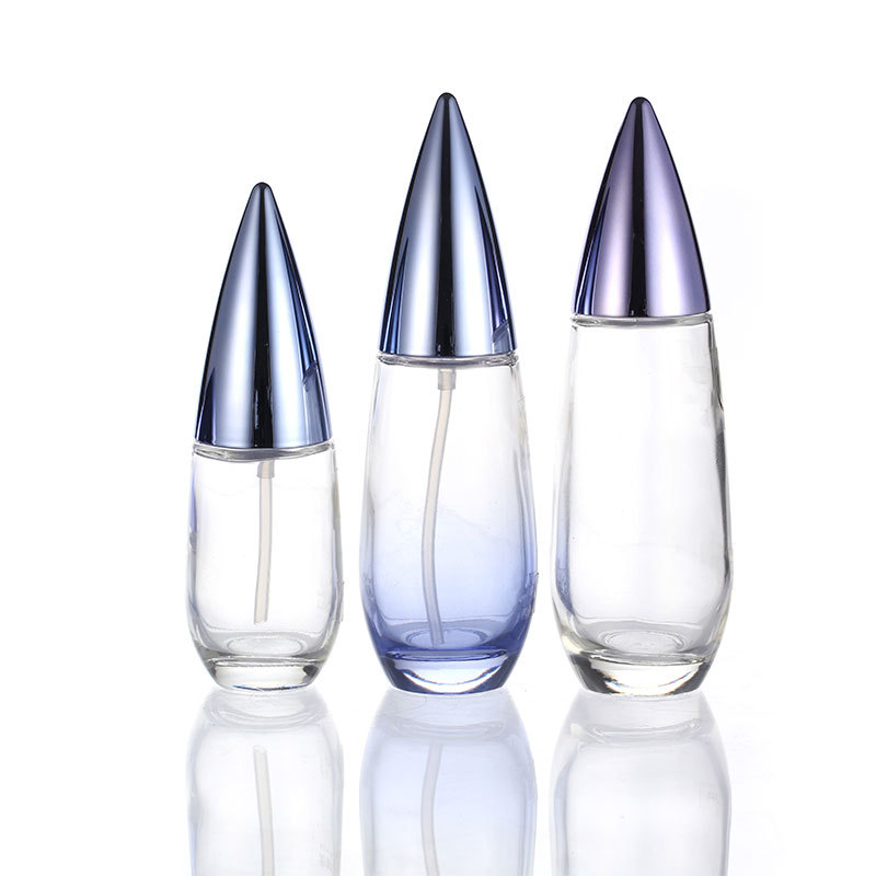 Unique lotion bottle cap thick bottom glass cosmetic