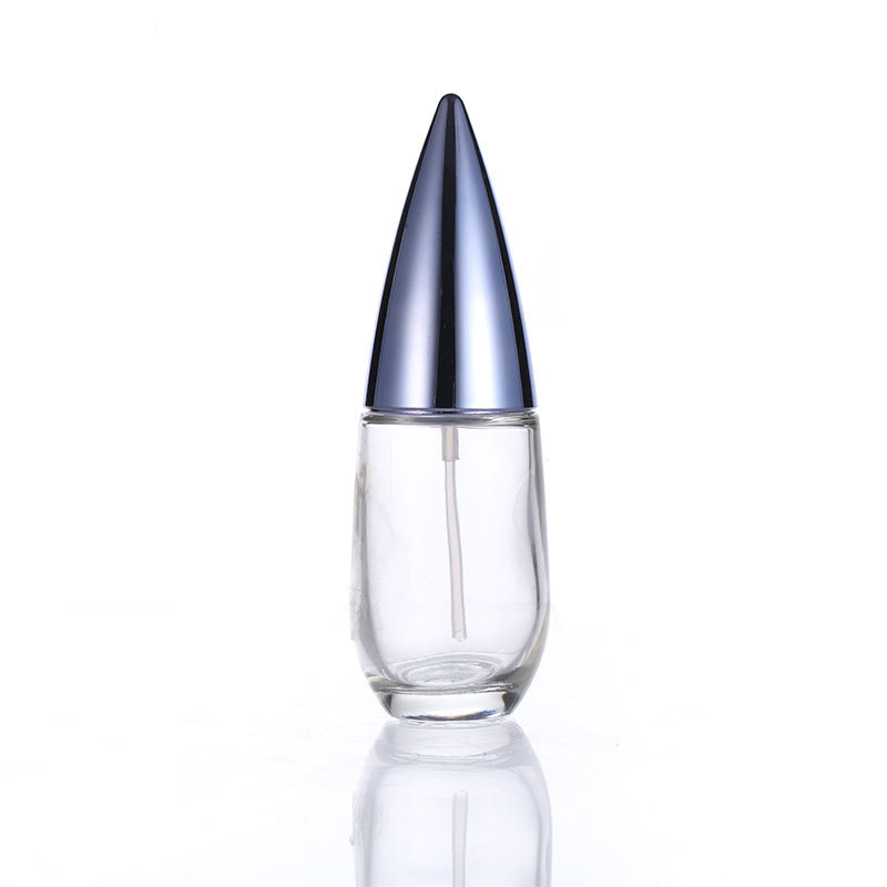 Unique lotion bottle cap thick bottom glass cosmetic