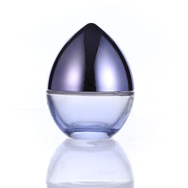 Unique lotion bottle cap thick bottom glass cosmetic