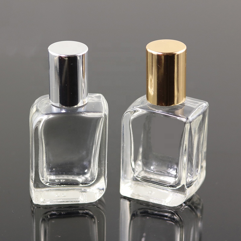 Unique shape 10 ml square roll on bottle glass perfume roller bottle (NRB07A)