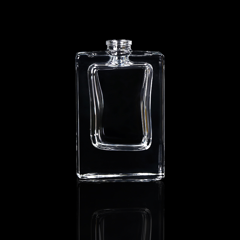 Unique shape new design 50ml perfume glass bottle spray pump