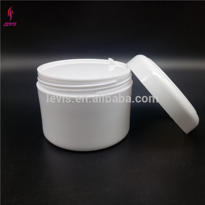 Universal white plastic PP 250ml empty cosmetic jars with liner