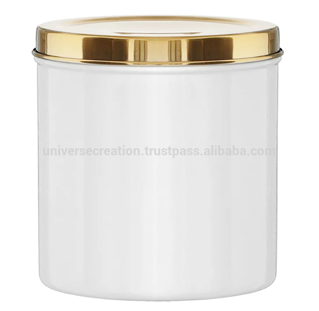 Universe Creation wholesale eco-friendly healthy 500ml metal jar with metal silicone lid set of 3