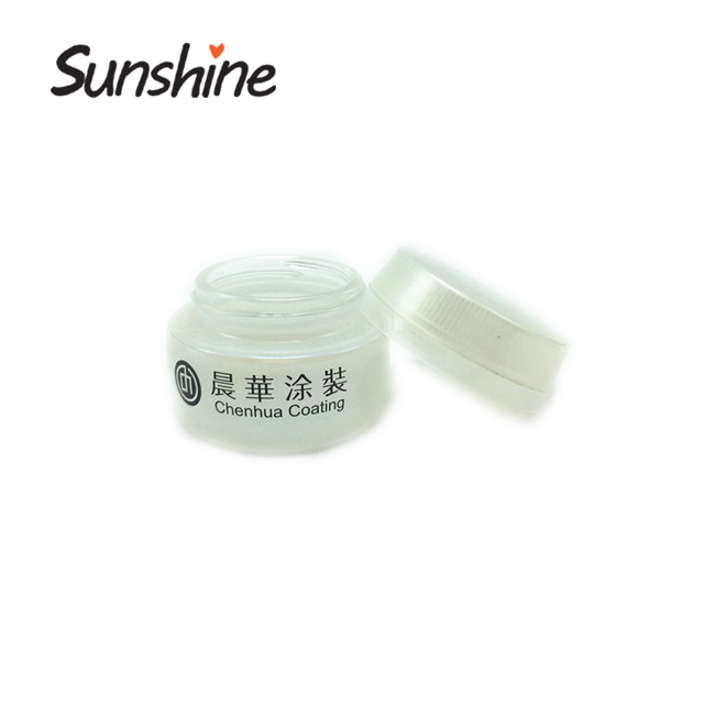 Useful cosmetic white color glass jar for body cream personal care
