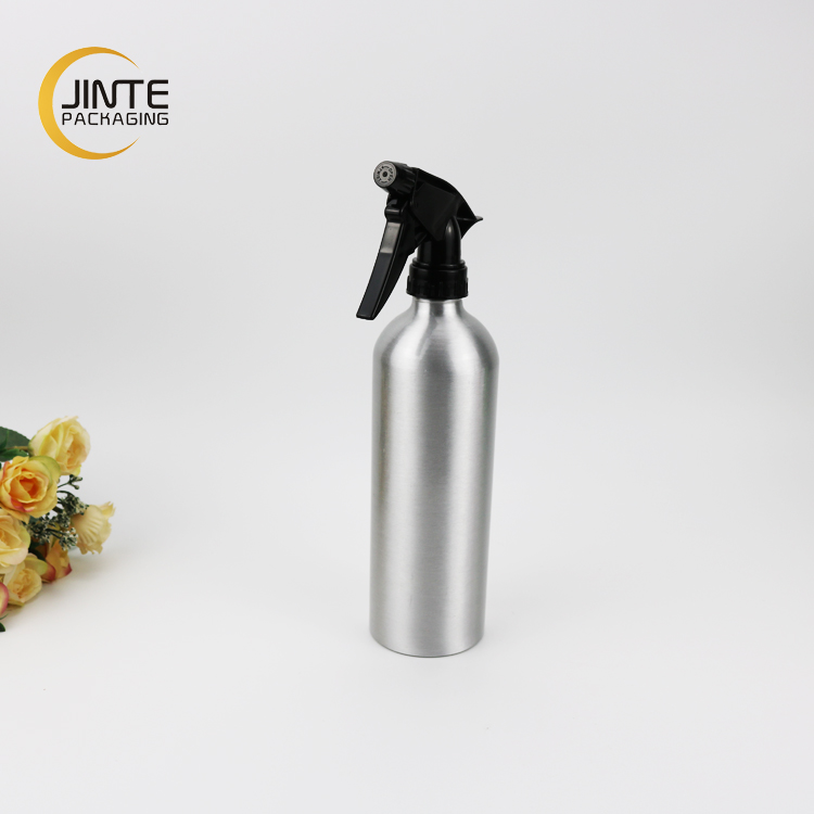 Useful high capacity toilet cleaner aluminum bottle with trigger pump sprayer in 250ml 300ml 350ml 400ml 500ml 750ml 1000ml