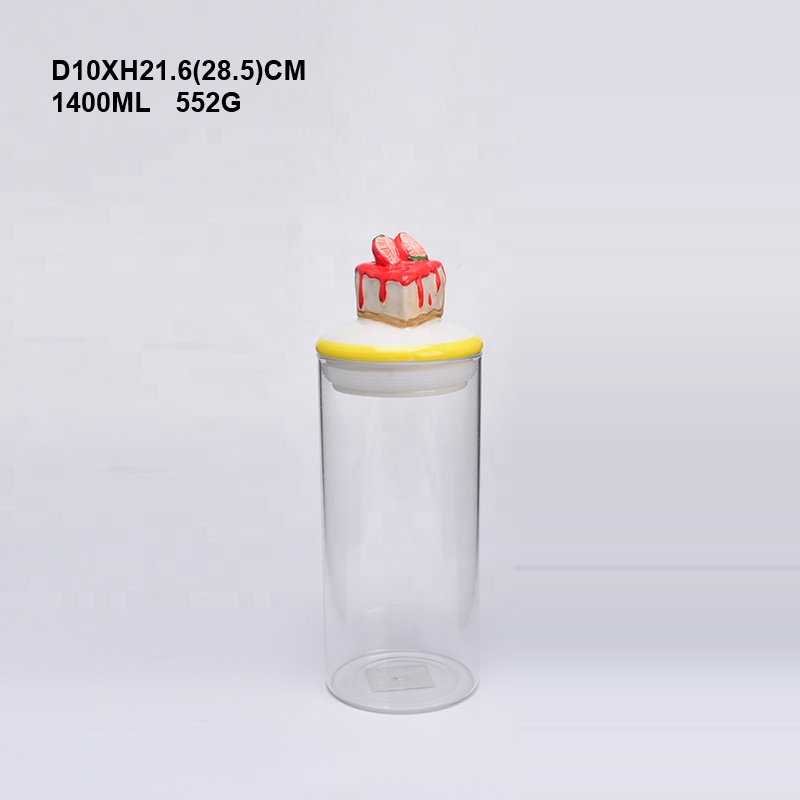 Vacuum Glass Storage Jar with lid kitchenware food spaghetti beans spice keep fresh gifts for mom