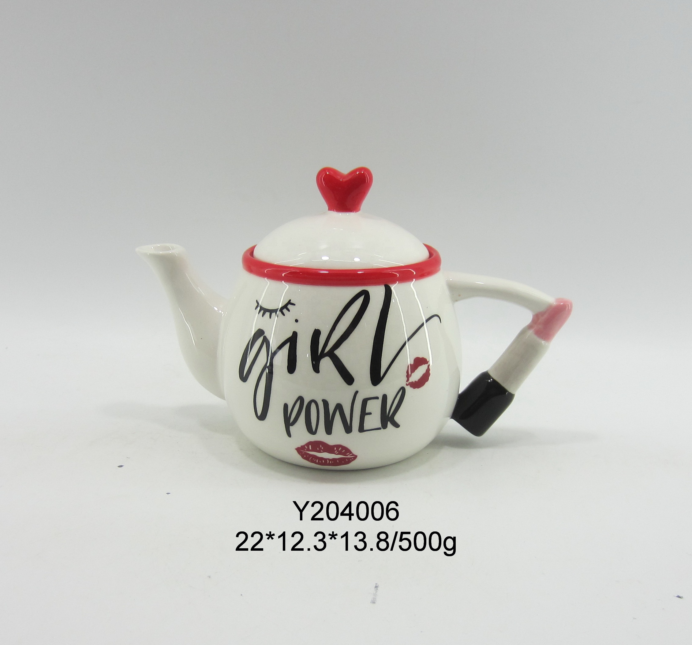 Valentine Candy Jar Heart shape Lid Ceramic Candy and Food Container Cookie Jar wedding decorative