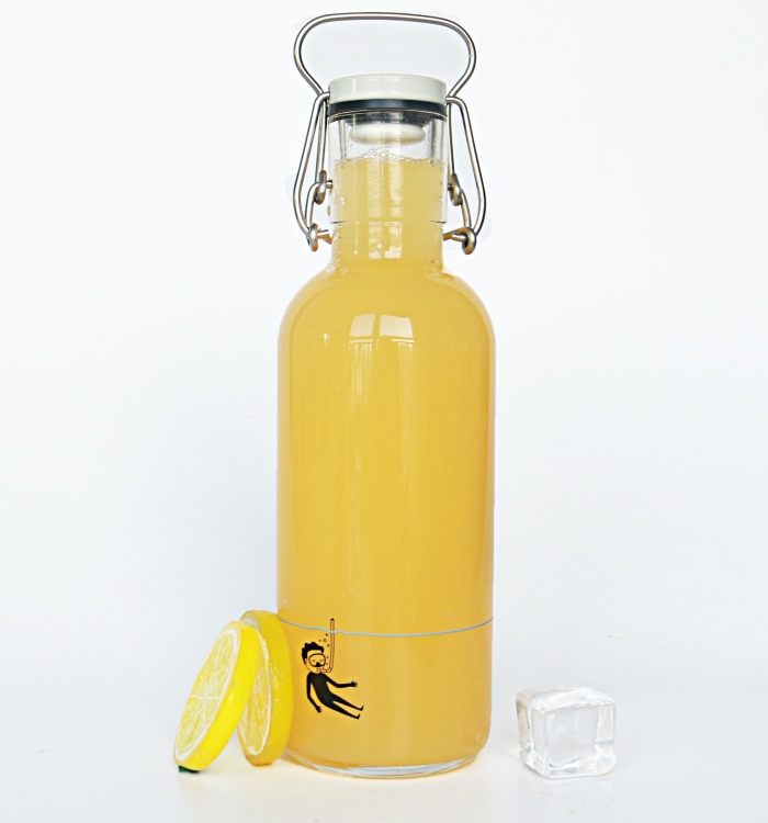 Vanjoin 200ml-1000ml sealing drinking liquor glass bottle with swing top