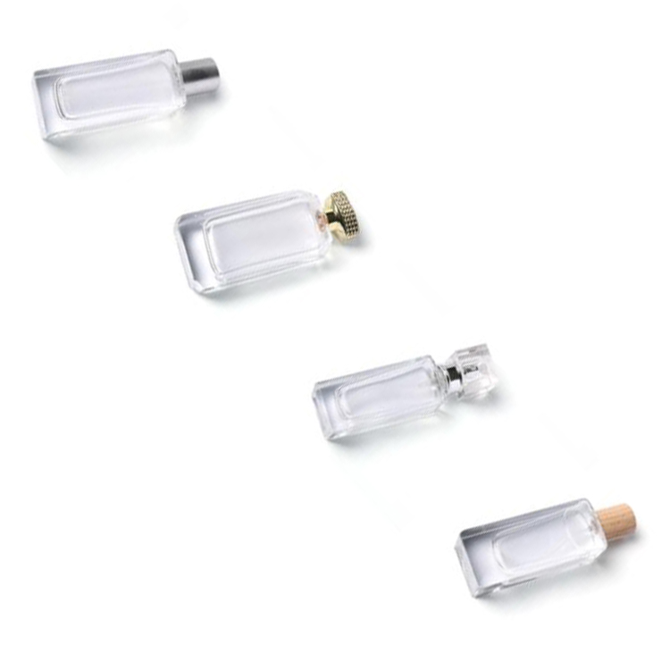 Vanjoin 30ml 50ml Custom Logo Square Perfume glass Bottle with Spray Head Gold Logo Decal on Bottle