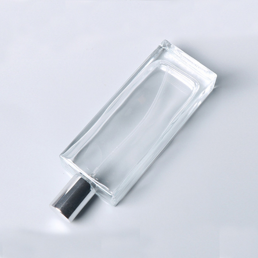 Vanjoin 30ml 50ml Custom Logo Square Perfume glass Bottle with Spray Head Gold Logo Decal on Bottle