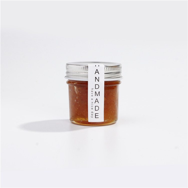 Vanjoin 4 oz Mini Eco mason tapered honey jelly storage glass jar with silver lid