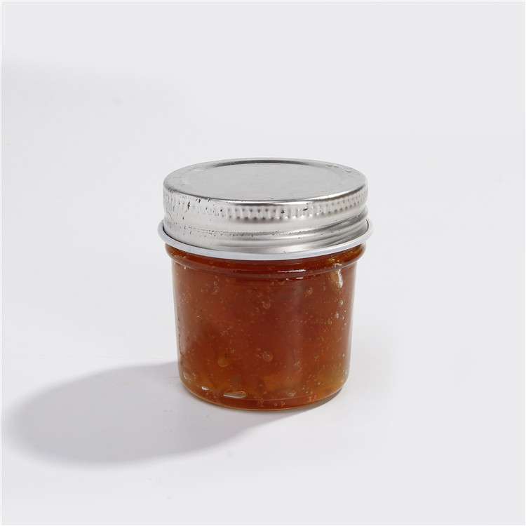 Vanjoin 4 oz Mini Eco mason tapered honey jelly storage glass jar with silver lid