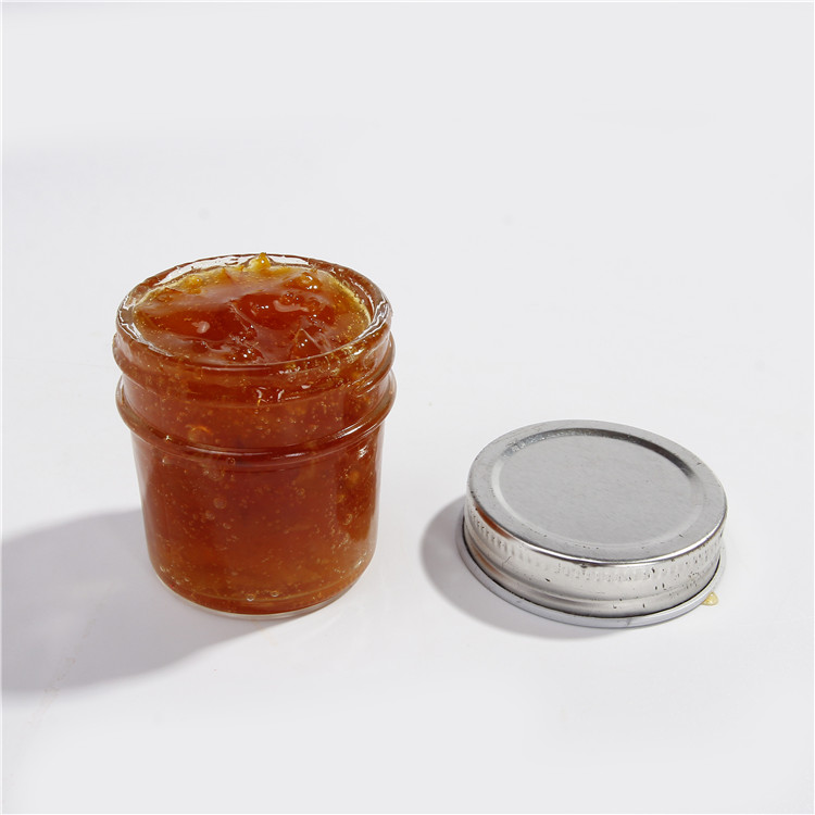 Vanjoin 4 oz Mini Eco mason tapered honey jelly storage glass jar with silver lid