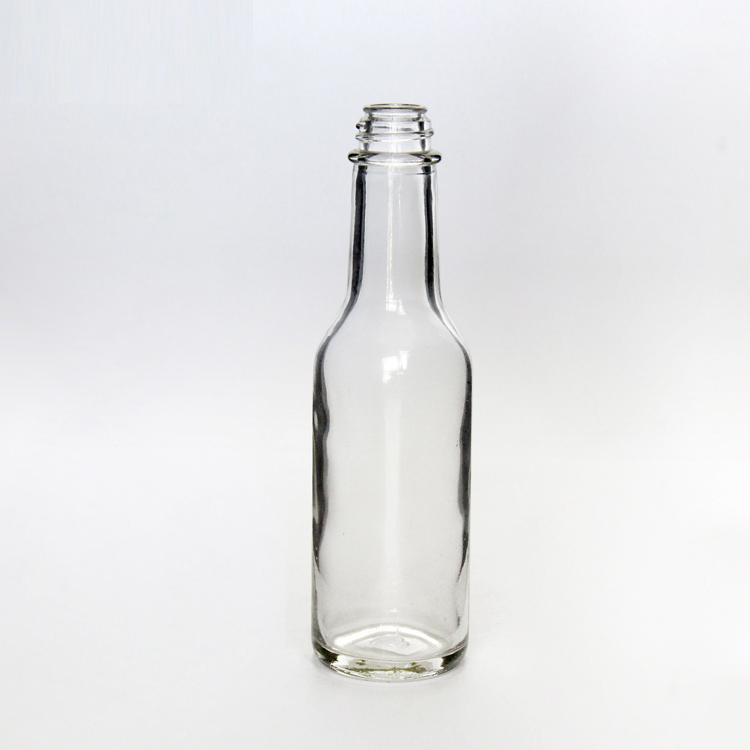 Vanjoin 5oz Woozy Hot Sauce Glass Bottles For Ketchup BBQ Sauce With Shrink Band Plastic Stopper