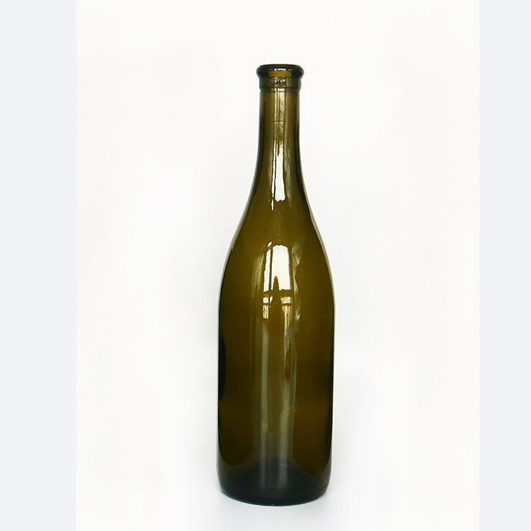 Vanjoin 750 ML Green Wine Glass Bottle Custom Printing Champagne Bottles with Label and Caps