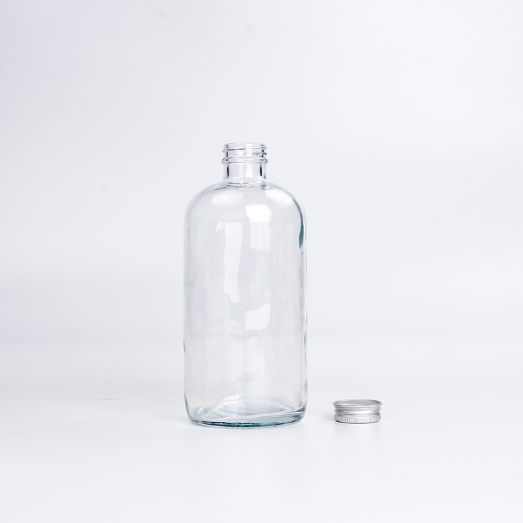 Vanjoin 8 oz 16 oz 32 oz Hot selling round glass bottle with lid 250ml 500ml 1000ml