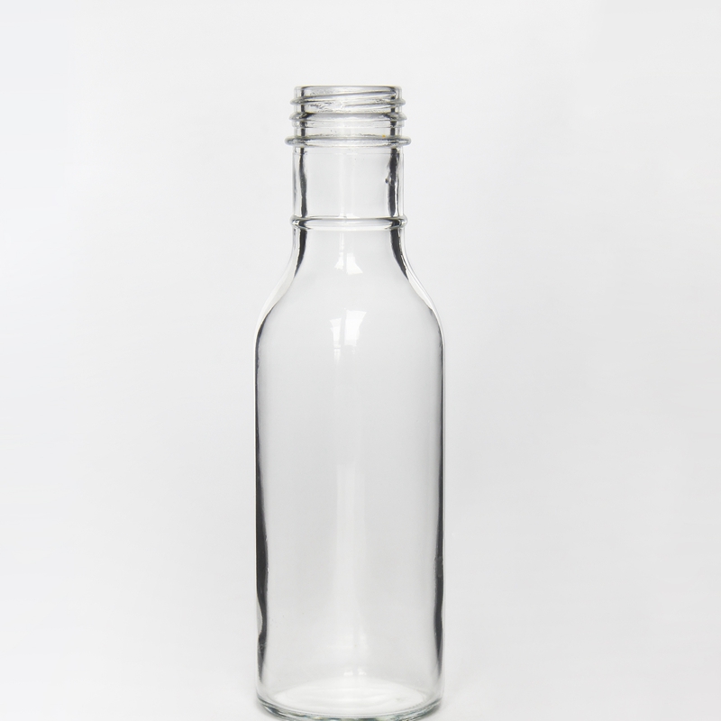 Vanjoin BBQ 355ml Glass Hot Sauce Bottle 12 oz Ring Neck Round Bottle With Twist Lids