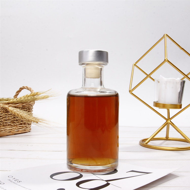 Vanjoin Custom 100ml 200ml Glass Bottle For Spirit Wine With Cork Lid