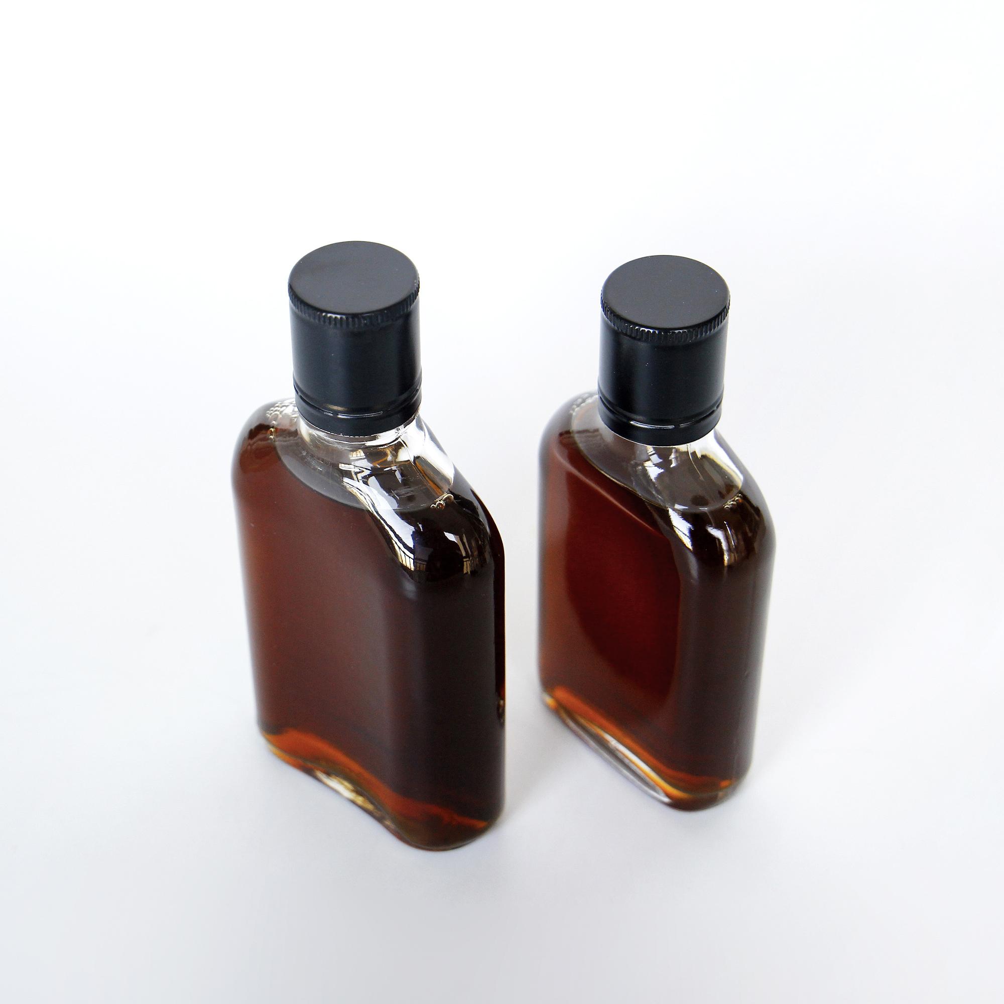 Vanjoin Custom 50ml 100ml 150ml 200ml 250ml 350ml 500ml Flat Flask Glass Bottle For Cold Brew Coffee