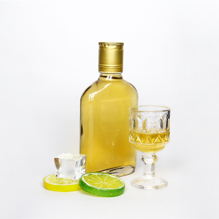 Vanjoin Custom 50ml 100ml 150ml 200ml 250ml 350ml 500ml Flat Flask Glass Bottle For Cold Brew Coffee