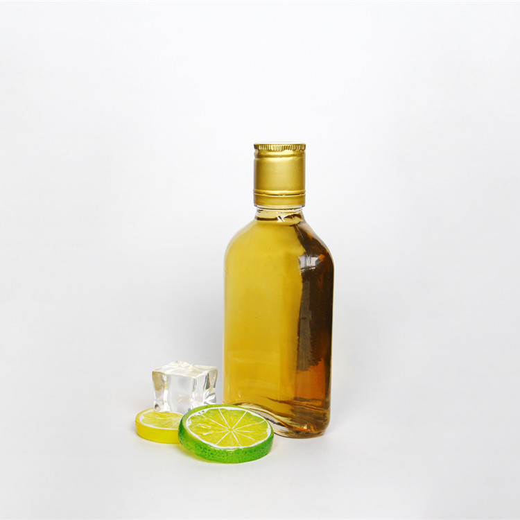 Vanjoin Custom 50ml 100ml 150ml 200ml 250ml 350ml 500ml Flat Flask Glass Bottle For Cold Brew Coffee