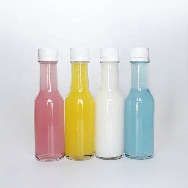 Vanjoin Empty 5oz 10oz 12oz 16oz BBQ Bottles Glass Hot Sauce Soy Chili Bottles