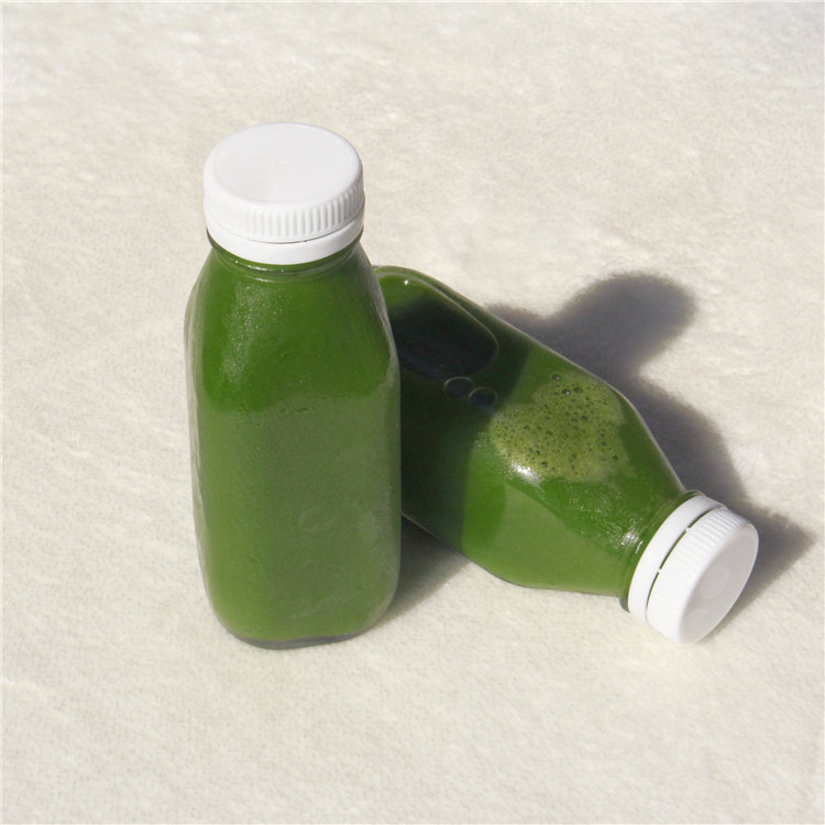 Vanjoin Fancy 500 ml 16 oz Square Glass Bottle For Milk Juice