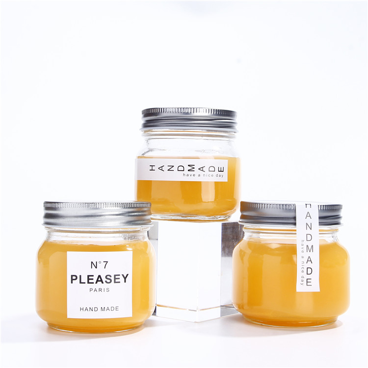 Vanjoin Glass Packing Manufacturer Custom 50ml Mini Glass Jars Shot Honey Jar With Aluminium Lid