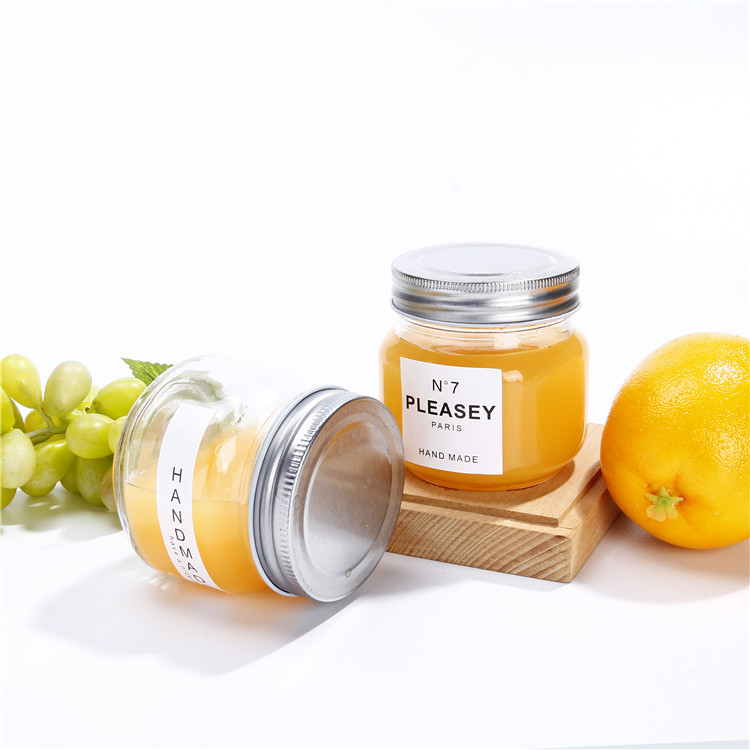 Vanjoin Glass Packing Manufacturer Custom 50ml Mini Glass Jars Shot Honey Jar With Aluminium Lid