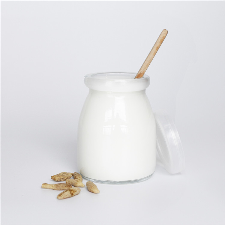 Vanjoin Hot Sale Clear Glass Container For Pudding 100ml 150ml 200ml Glass Pudding Jar With Plastic Lid