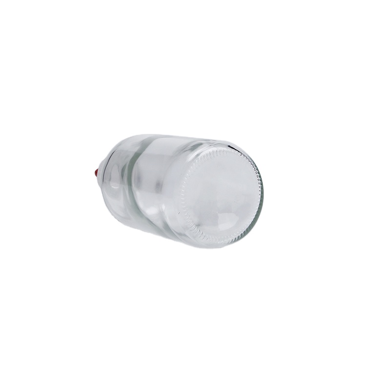 Vanjoin Hot Sauce BBQ Glass Bottle 8oz 250ml Ketchup BPA Free Tomato Sauces Bottles with Dispensing Pointed Yorker Lid