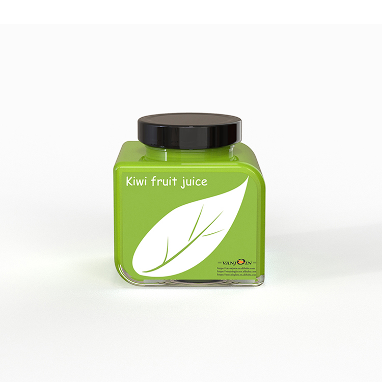 Vanjoin Independent Design New Product Promotion 12OZ 350ML Square Glass Jar For Food Sauce Storage