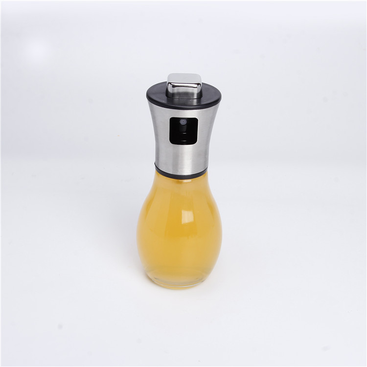 Vanjoin Kitchen Supplies 200ml Cooking Oil Glass Spray Bottle With Stainless Steel Spray Cover