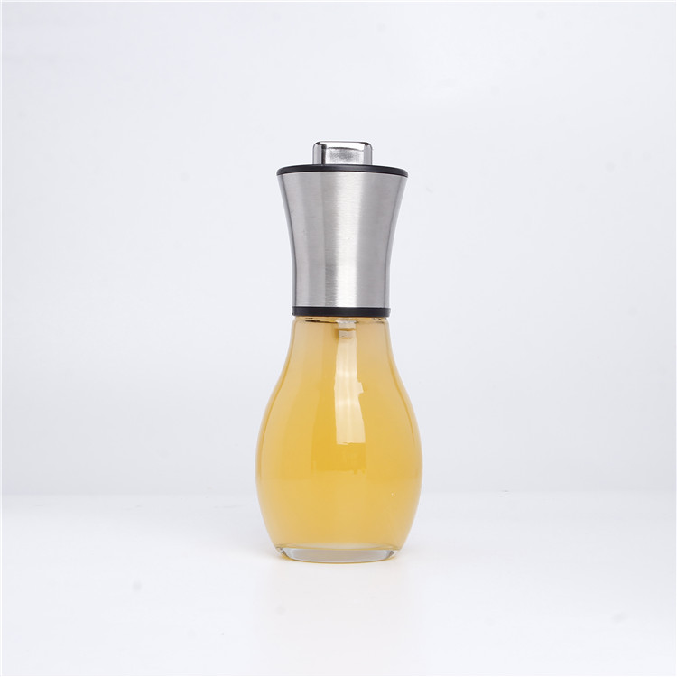 Vanjoin Kitchen Supplies 200ml Cooking Oil Glass Spray Bottle With Stainless Steel Spray Cover