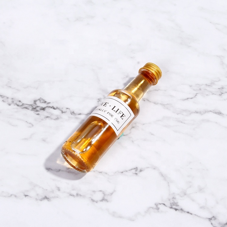 Vanjoin Mini Glass Wine Bottles 50ml Glass Whisky, Liquor Alcohol Bottle