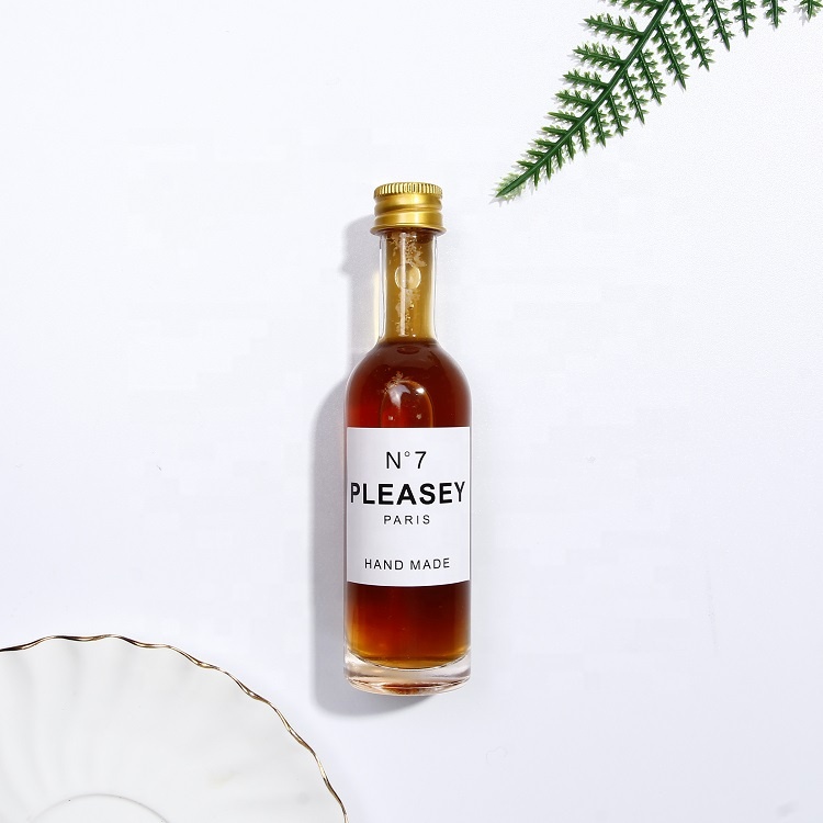 Vanjoin New Design 100ml Mini Glass Bottles With Aluminum Lid For Liquor Sauce Beverage