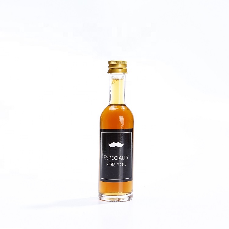 Vanjoin New Design 100ml Mini Glass Bottles With Aluminum Lid For Liquor Sauce Beverage