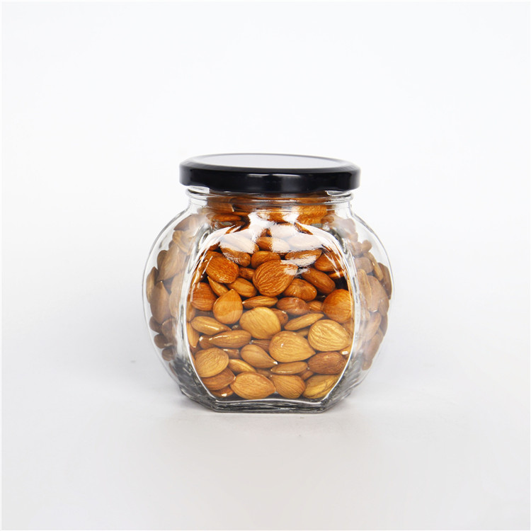 Vanjoin Oblateness Kitchen Storage Spice Glass Seasoning Jar With Stainless Steel Lid 200ml 450ml 650ml