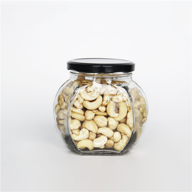 Vanjoin Oblateness Kitchen Storage Spice Glass Seasoning Jar With Stainless Steel Lid 200ml 450ml 650ml
