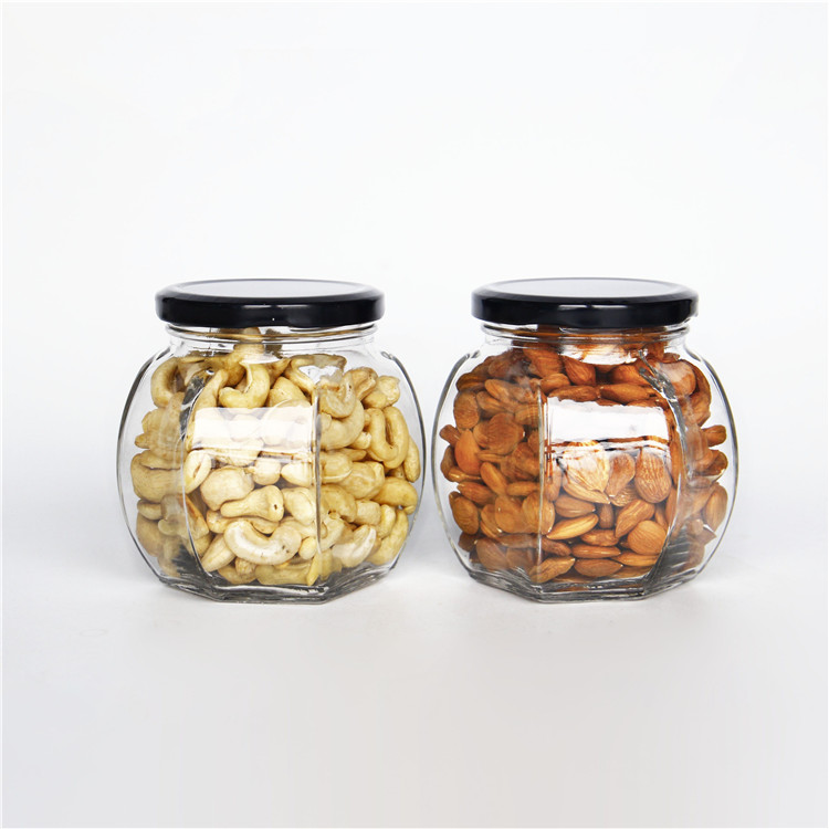 Vanjoin Oblateness Kitchen Storage Spice Glass Seasoning Jar With Stainless Steel Lid 200ml 450ml 650ml