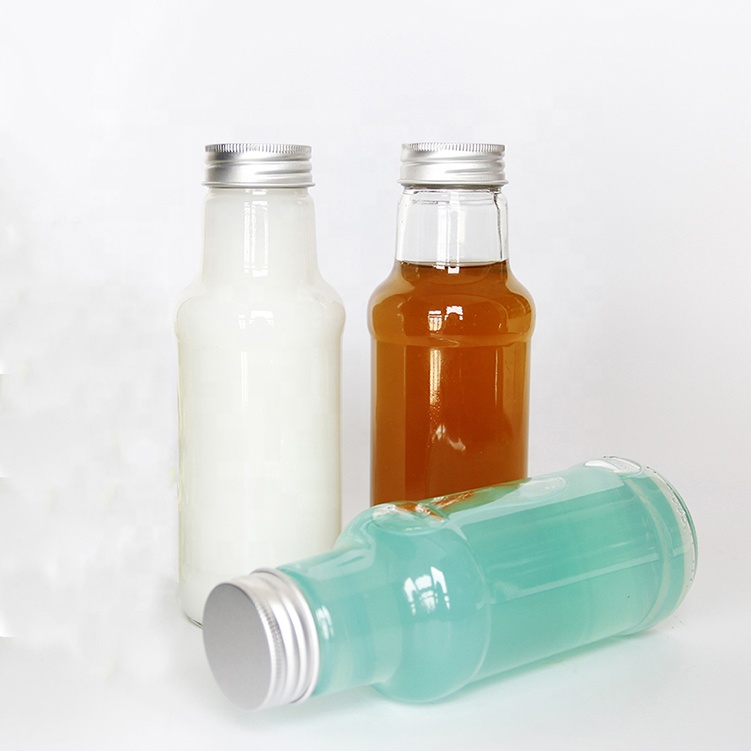 Vanjoin Sauce Bottles 5 oz 10 oz 12 oz 16 oz BBQ Sweet Chili Soy Hot Sauce Glass Bottle with Plastic Screw Lids
