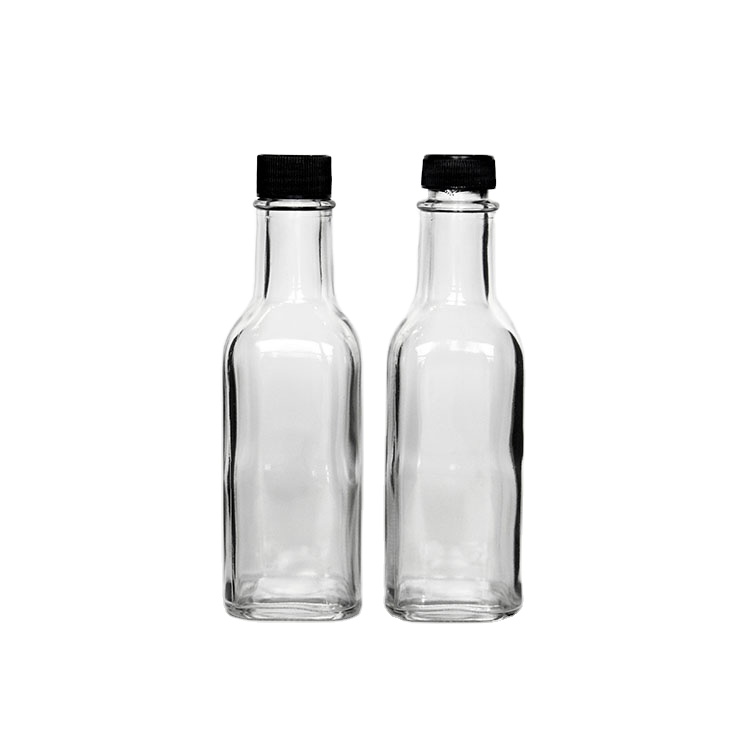 Vanjoin Wholesale 180ml 250ml 500ml Square Glass Sauce Marasca Bottle With Tamper Evident Cap For Edible Olive Oil Packaging
