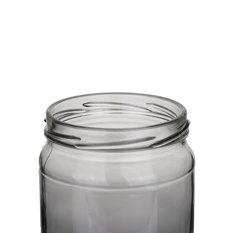 Vanjoin storage glass jar 840ml clear empty food canning jars for honey jelly yellow peach packaging with deep metal lid