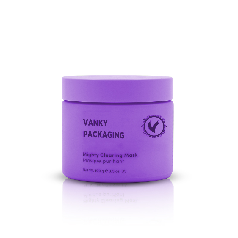 Vanky Lux 50g 100g white glass jar with plastic ABS lid China wholesale