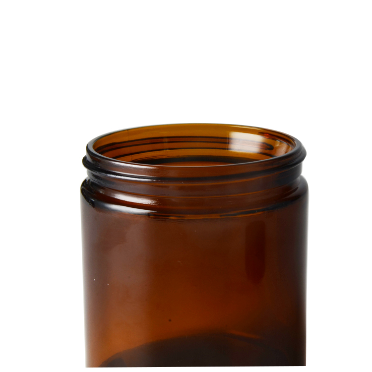 Vanky high quality amber 500g glass cream jar with lid