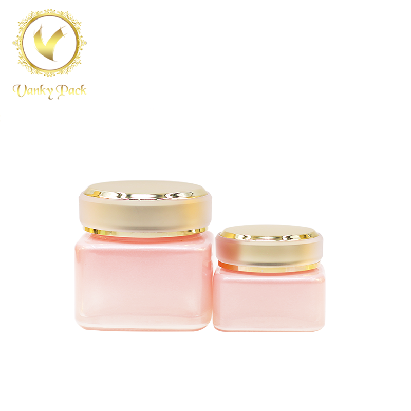 Vanky high quality pink 15ml 30ml 40ml glass bottle jar