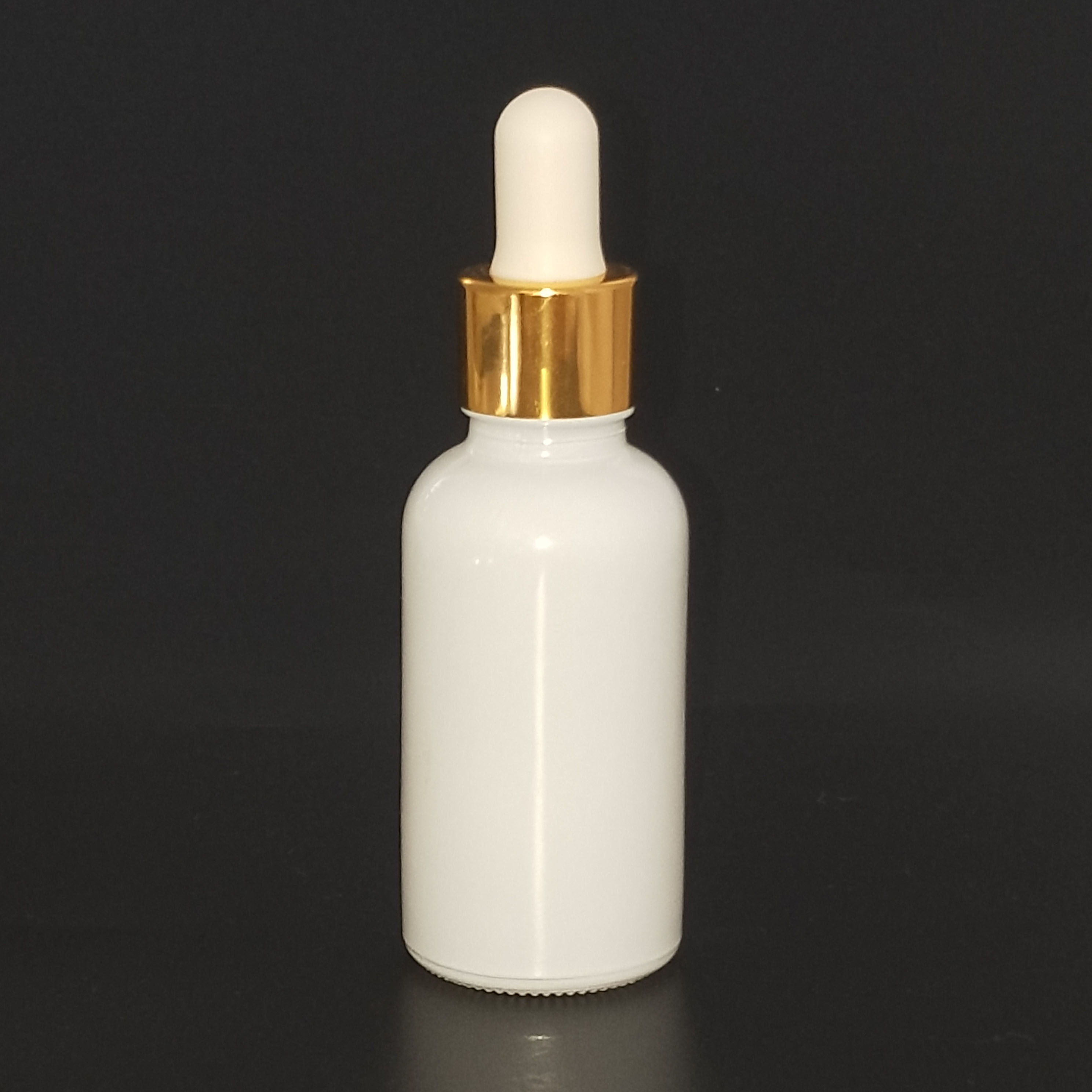Vape 1oz Glass Dropper Bottle Solid White For Oil Aluminum Screw Cap 30ml Clear White Frosted E Liquid Oil Glass Pipette Bottle