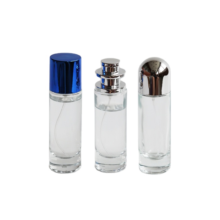 Various 30ml cylindrical transparent perfume glass bottle