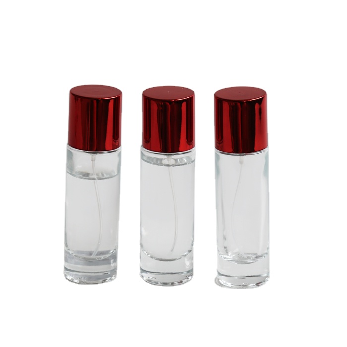 Various 30ml cylindrical transparent perfume glass bottle